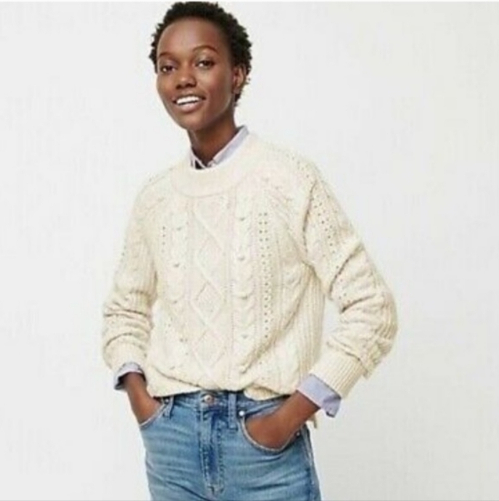 J. CREW Azra Heather Pebble Super Soft Wool Blend Sweater | S - Picture 3 of 9